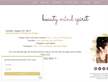Tablet Screenshot of beautymindspirit.com
